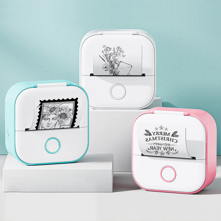 Mini Bluetooth Thermal Printer for Labels, Notes and Photos