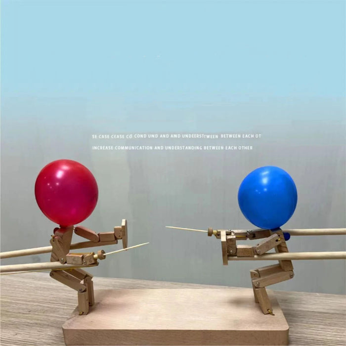 Harwelton™ Wooden Balloon Pop Fencing Game for Two Players