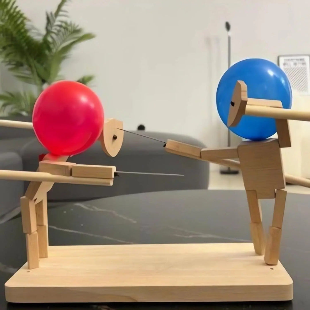 Harwelton™ Wooden Balloon Pop Fencing Game for Two Players
