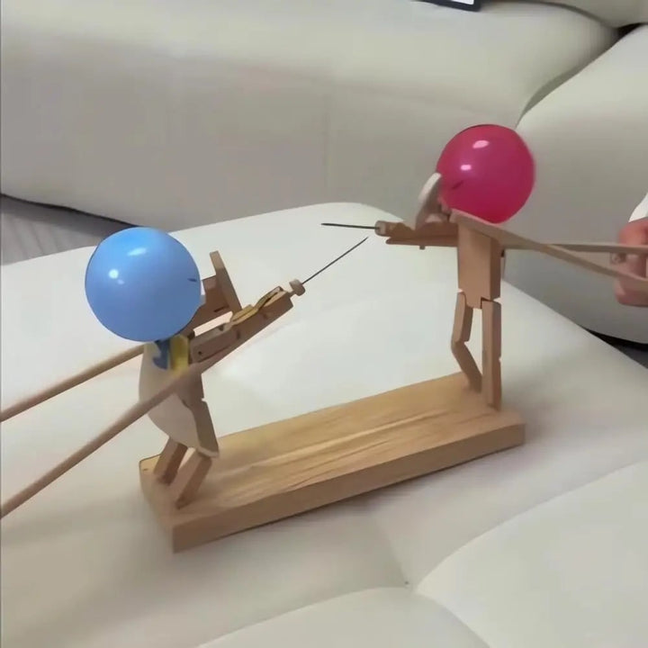 Harwelton™ Wooden Balloon Pop Fencing Game for Two Players