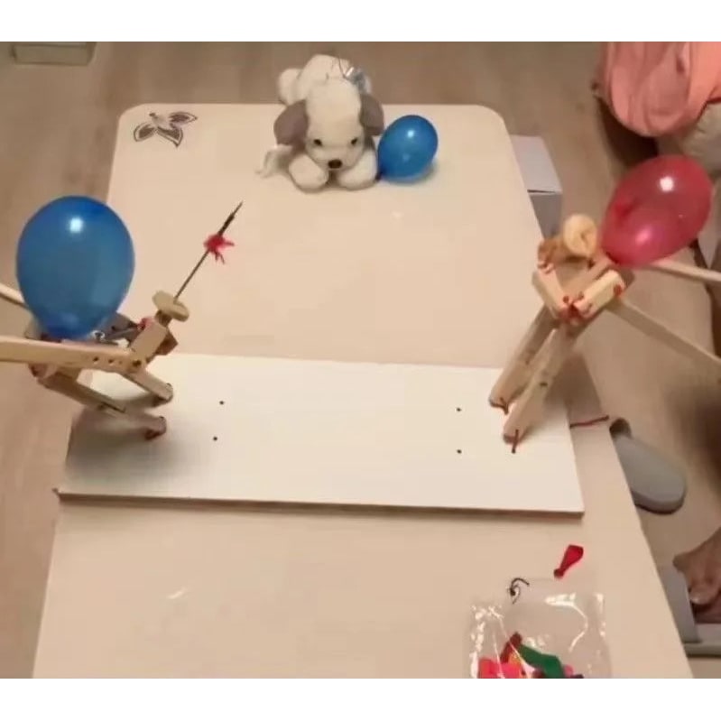 Harwelton™ Wooden Balloon Pop Fencing Game for Two Players