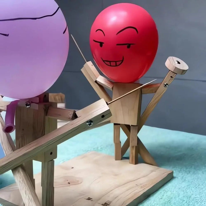 Harwelton™ Wooden Balloon Pop Fencing Game for Two Players