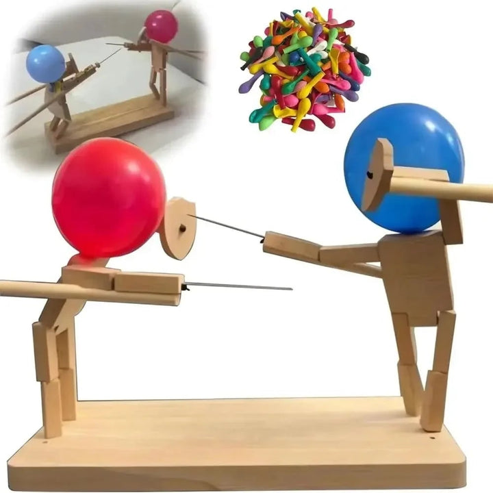 Harwelton™ Wooden Balloon Pop Fencing Game for Two Players