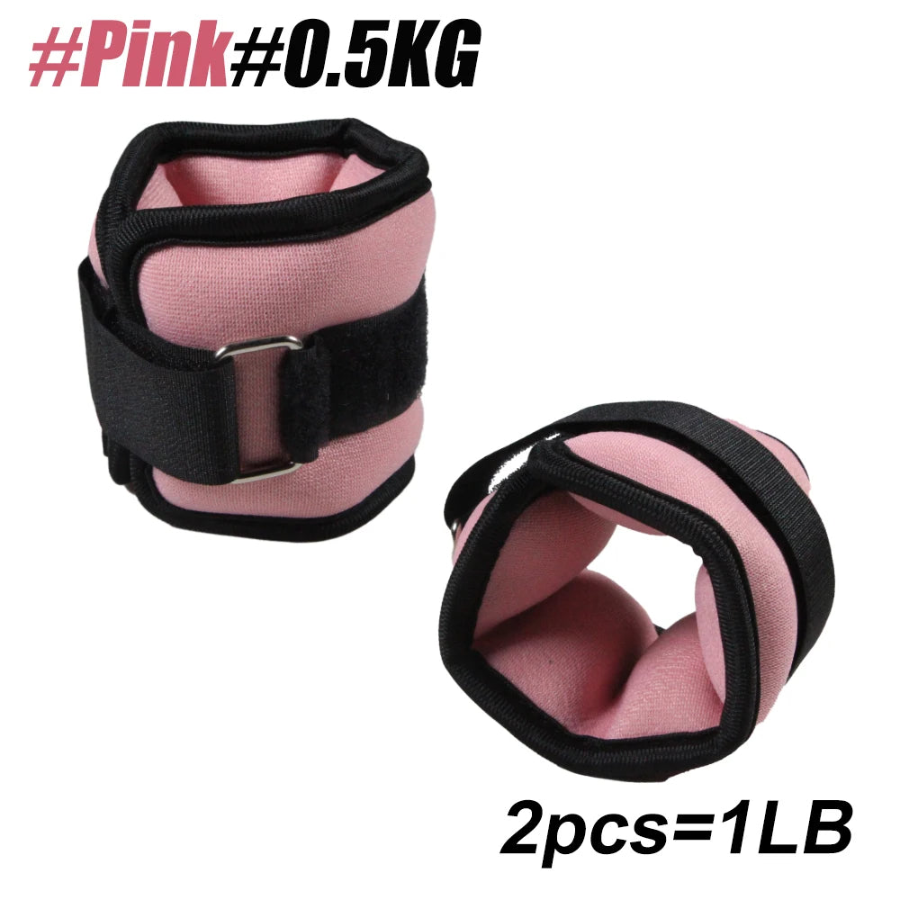 Adjustable Ankle and Wrist Weights with Secure Double Strap