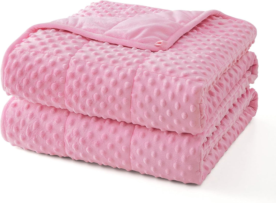 Weighted Blanket with Dot Texture and Cooling Microfibre