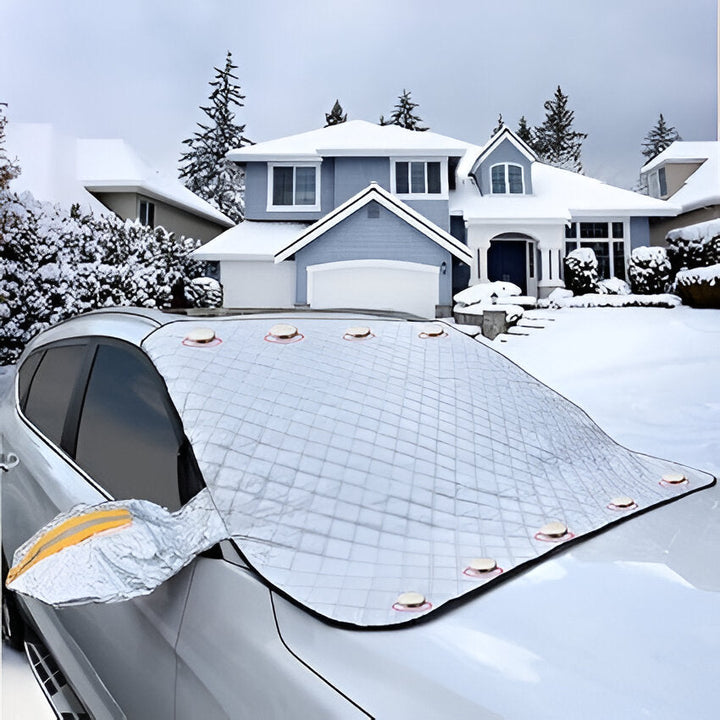 Magnetic Windscreen Cover with Mirror Covers for Frost and Snow