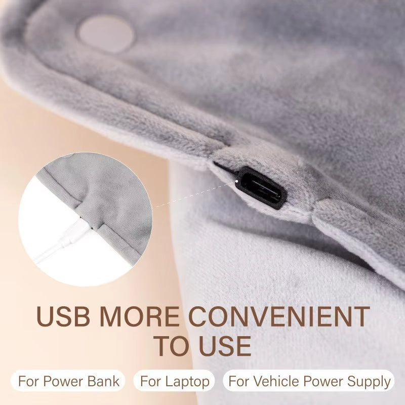 Harwelton™ Microplush USB Heated Pad, Fast to Warm &amp; Machine Washable