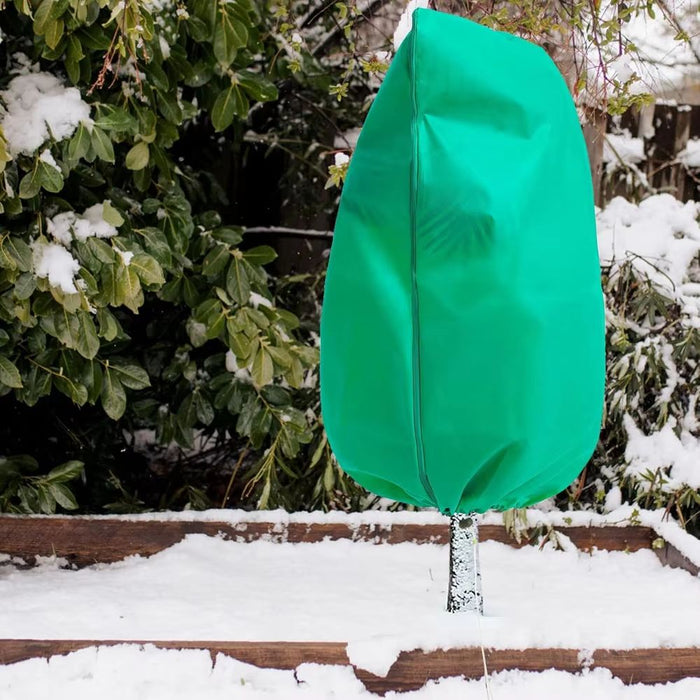Harwelton™ Breathable Plant Frost Cover with Zip and Drawstring Base