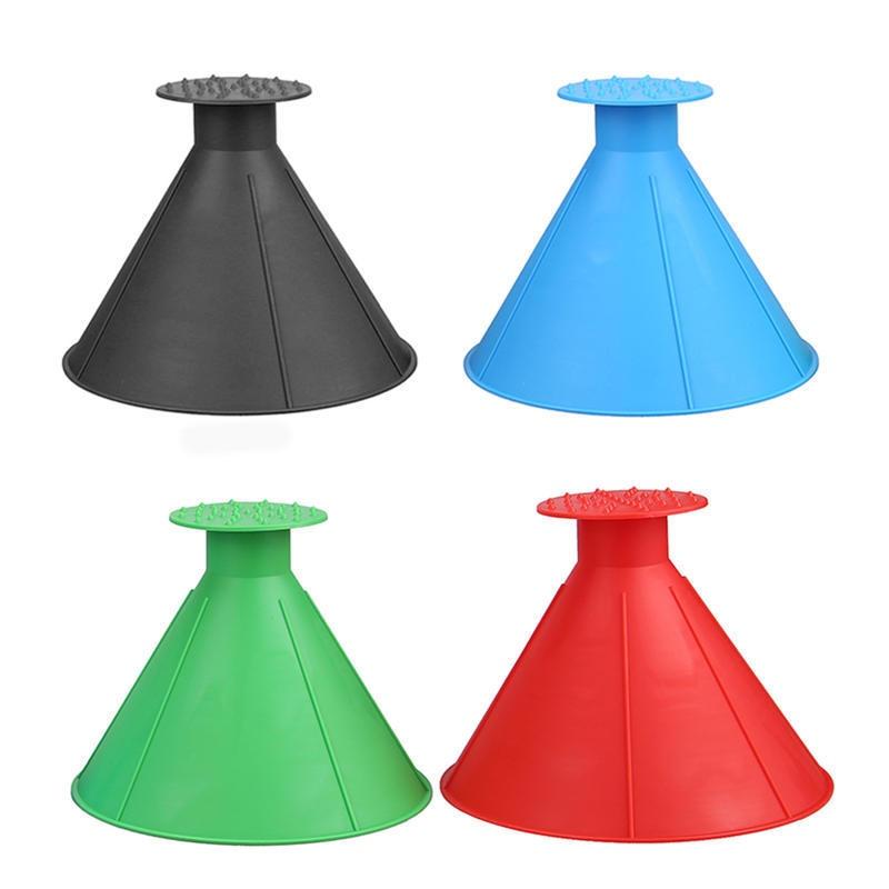 Round Cone Ice Scraper for Fast, Scratch-Free Windscreen Clearing