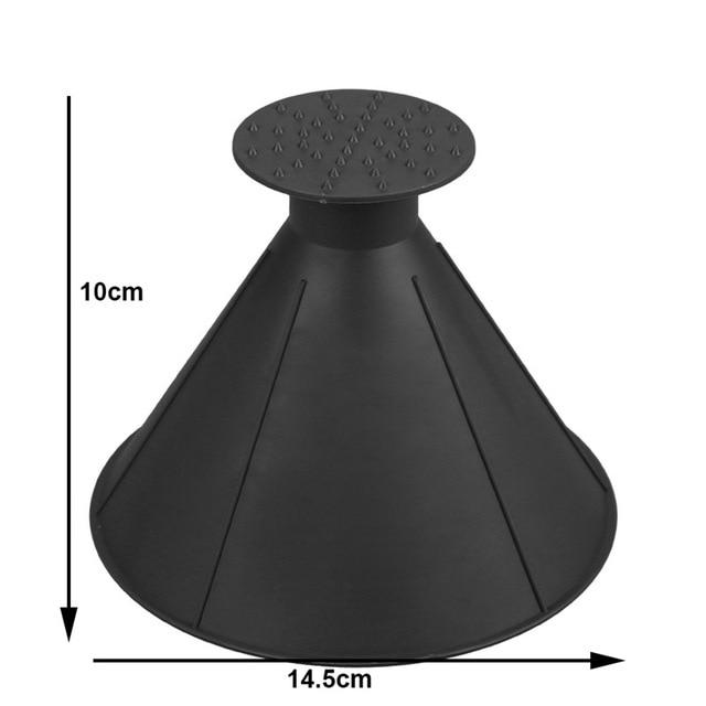 Round Cone Ice Scraper for Fast, Scratch-Free Windscreen Clearing
