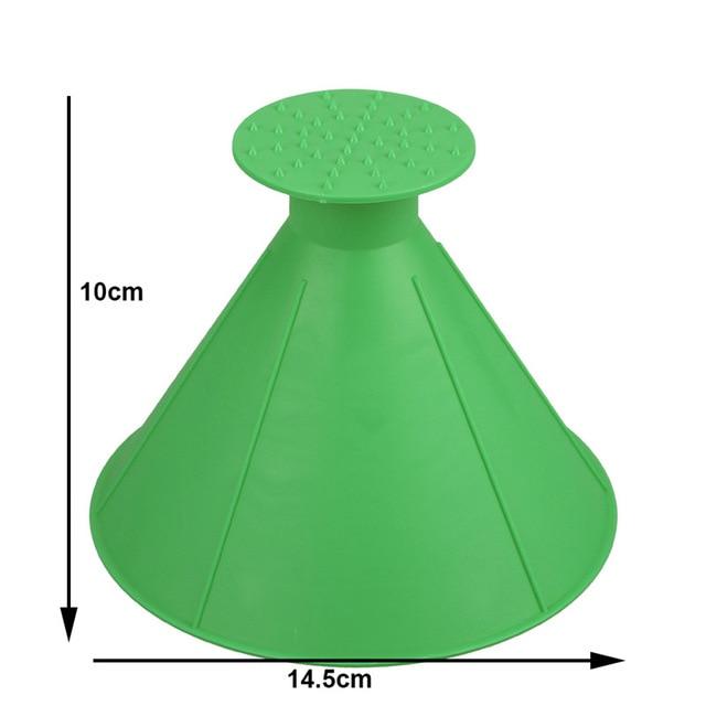Round Cone Ice Scraper for Fast, Scratch-Free Windscreen Clearing