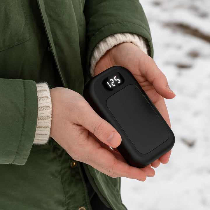 Harwelton™ Electric Hand Warmer with LED Display and 3 Heat Levels