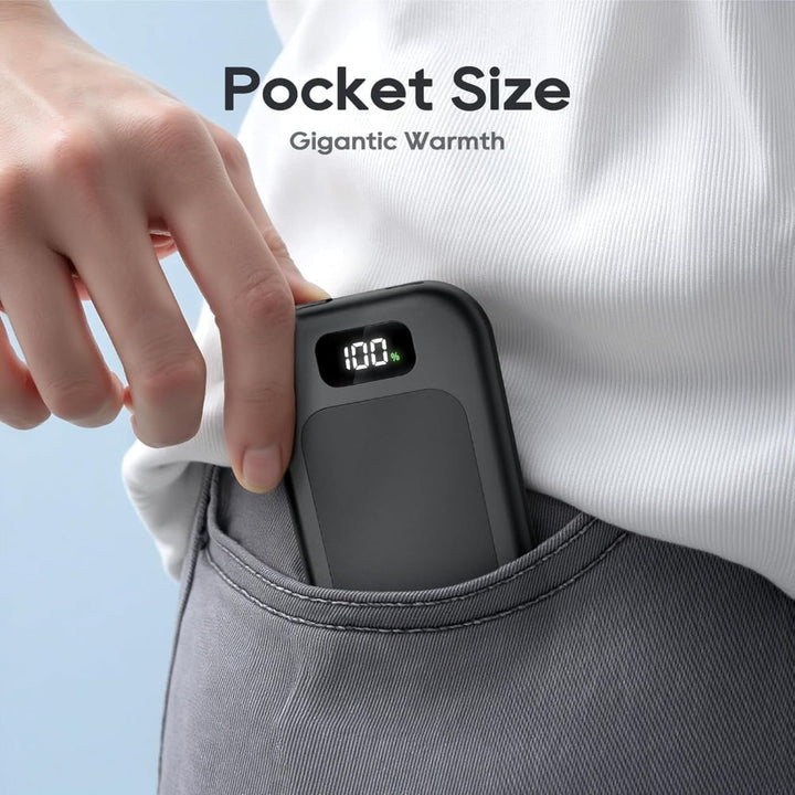 Harwelton™ Electric Hand Warmer with LED Display and 3 Heat Levels