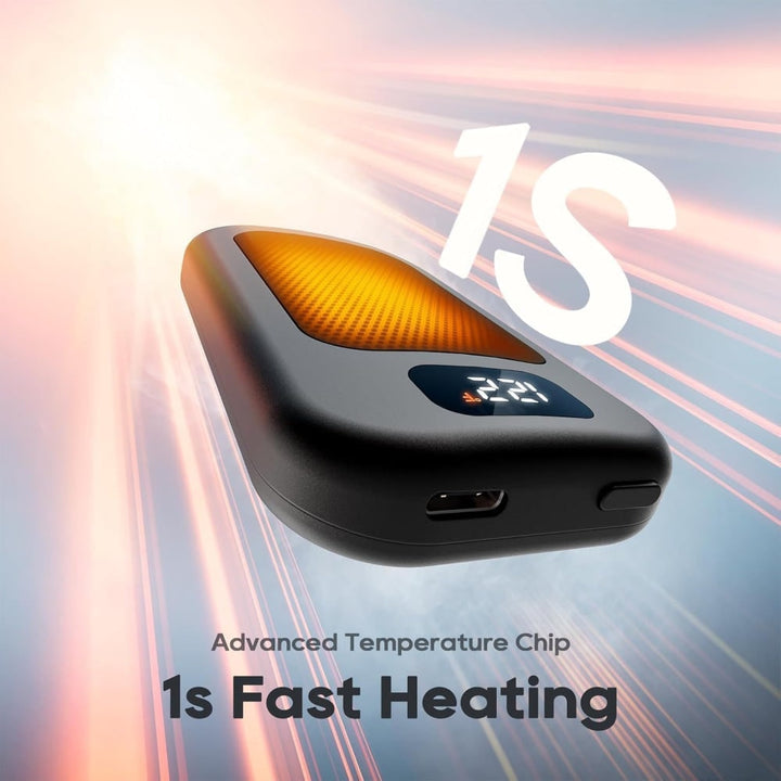 Harwelton™ Electric Hand Warmer with LED Display and 3 Heat Levels