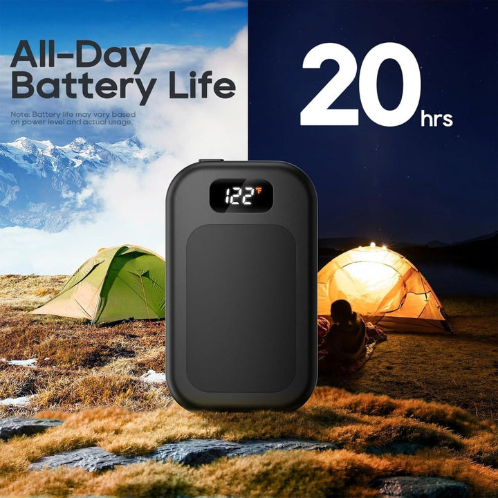 Harwelton™ Electric Hand Warmer with LED Display and 3 Heat Levels