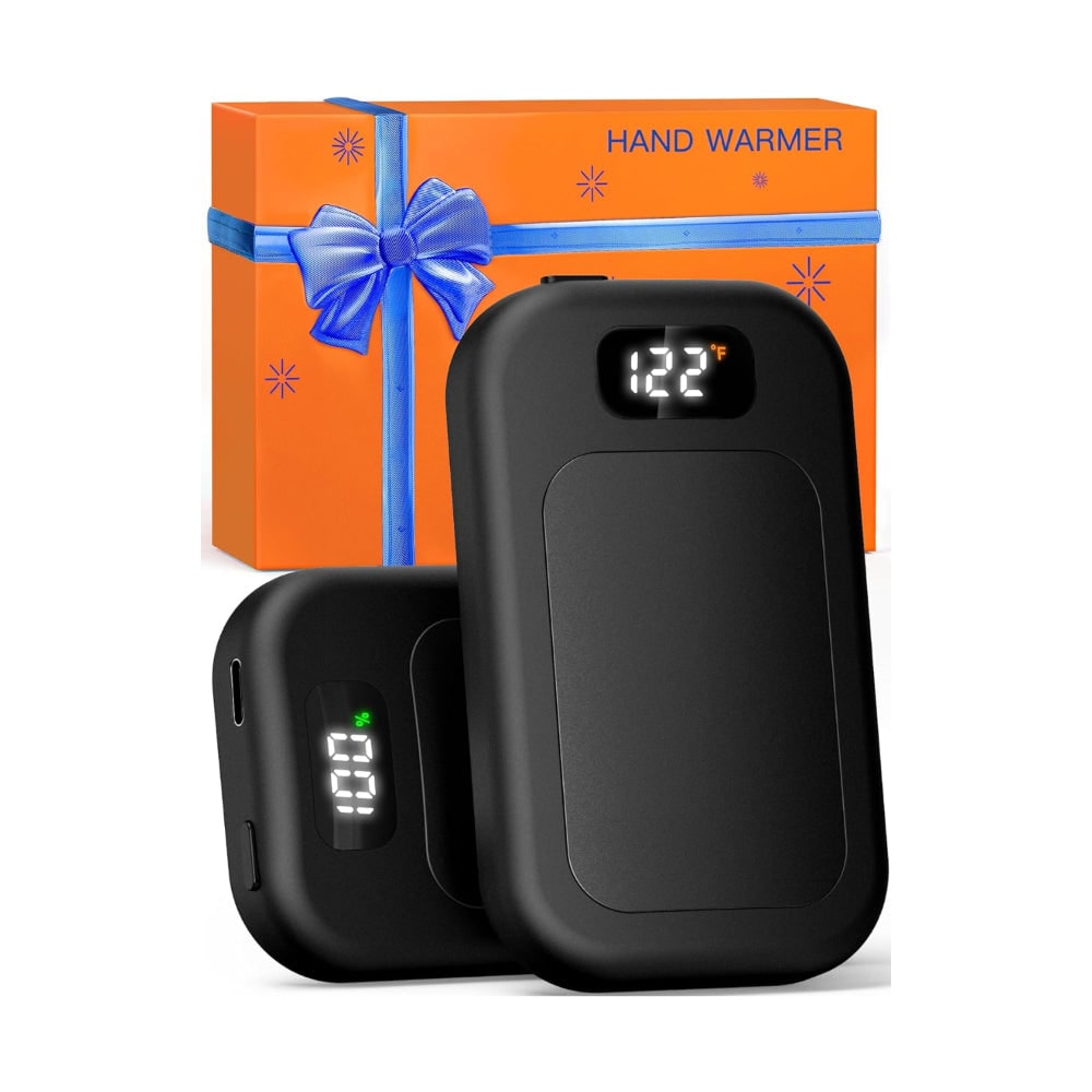 Harwelton™ Electric Hand Warmer with LED Display and 3 Heat Levels