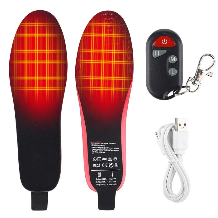 Harwelton™ Rechargeable Heated Insoles with Up to 10 Hours of Warmth