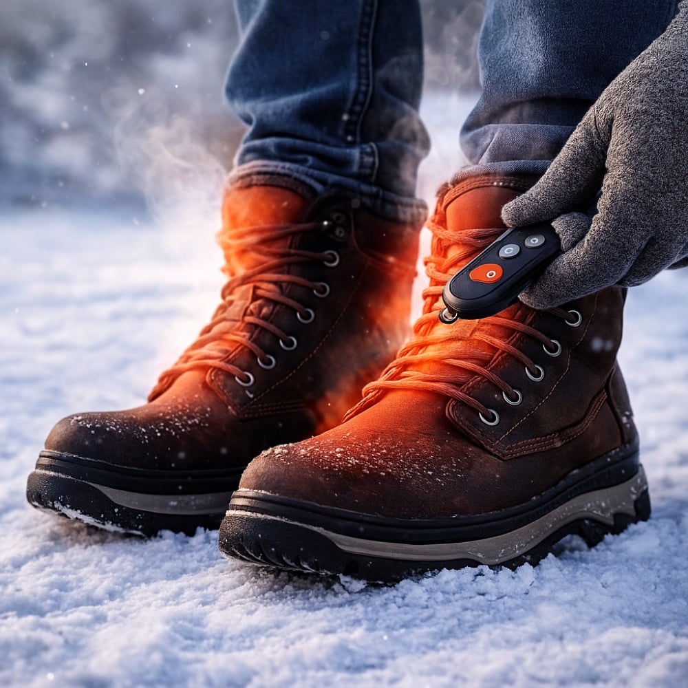 Harwelton™ Rechargeable Heated Insoles with Remote and Arch Support