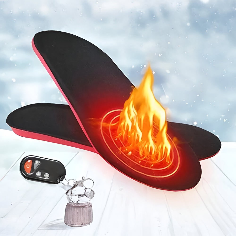 Harwelton™ Rechargeable Heated Insoles with Remote and Arch Support