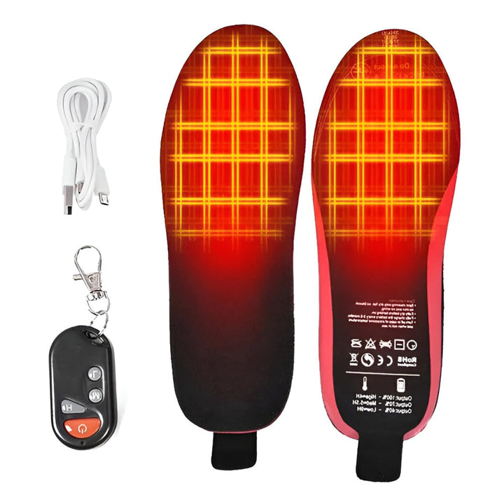Harwelton™ Rechargeable Heated Insoles with Remote and Arch Support