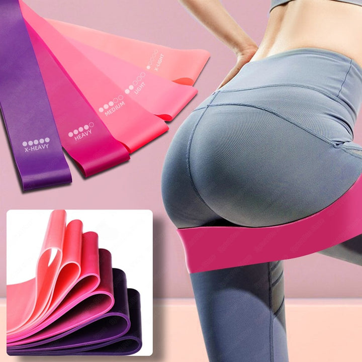 Resistance Bands Set with Four Levels and Carry Pouch