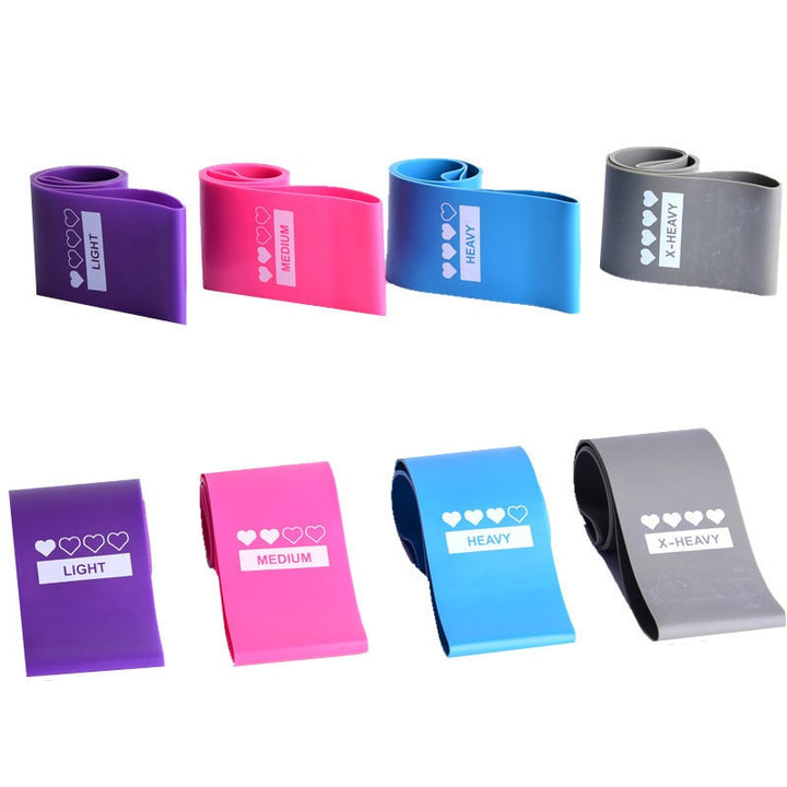 Resistance Bands Set with Four Levels and Carry Pouch