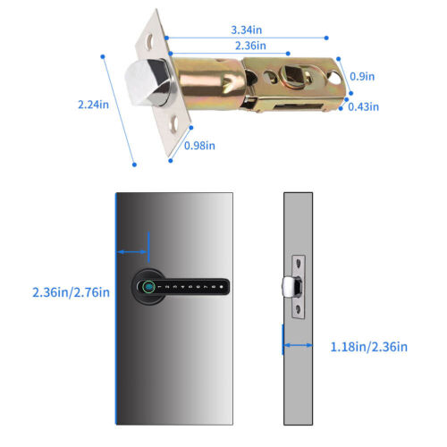 Smart Fingerprint Door Lock with App Control and Passcode