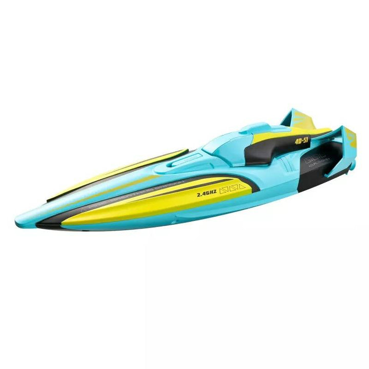 High-Speed RC Boat with Twin Motors and LED Lights, 35 km/h