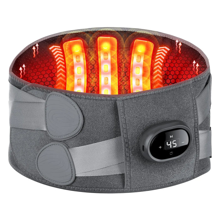 Harwelton™ Heated Back Massager Belt with Red Light and 5 Heat Levels