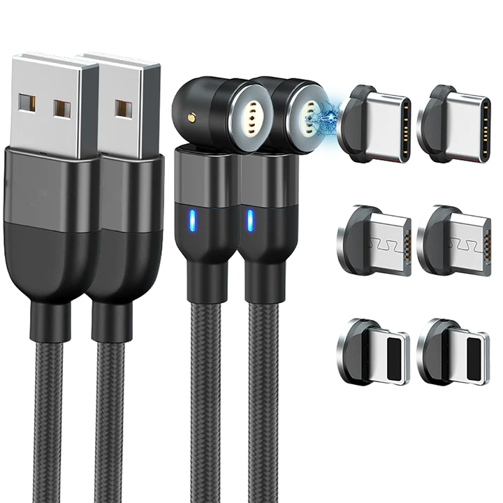 Harwelton™ 3-in-1 Magnetic Charging Cable for iPhone, Android and USB-C