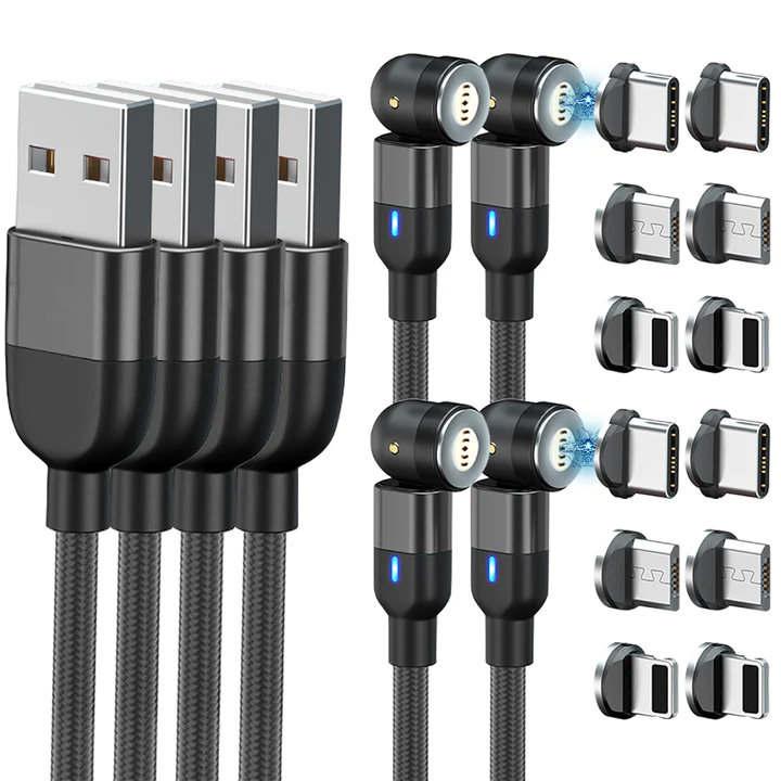 Harwelton™ 3-in-1 Magnetic Charging Cable for iPhone, Android and USB-C