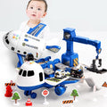 Harwelton™ Toy Cargo Aeroplane Playset with Lights, Sounds and Die-Cast Cars