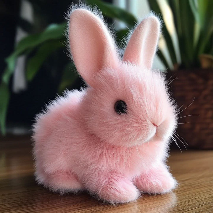 Interactive Plush Bunny That Hops, Wiggles and Squeaks