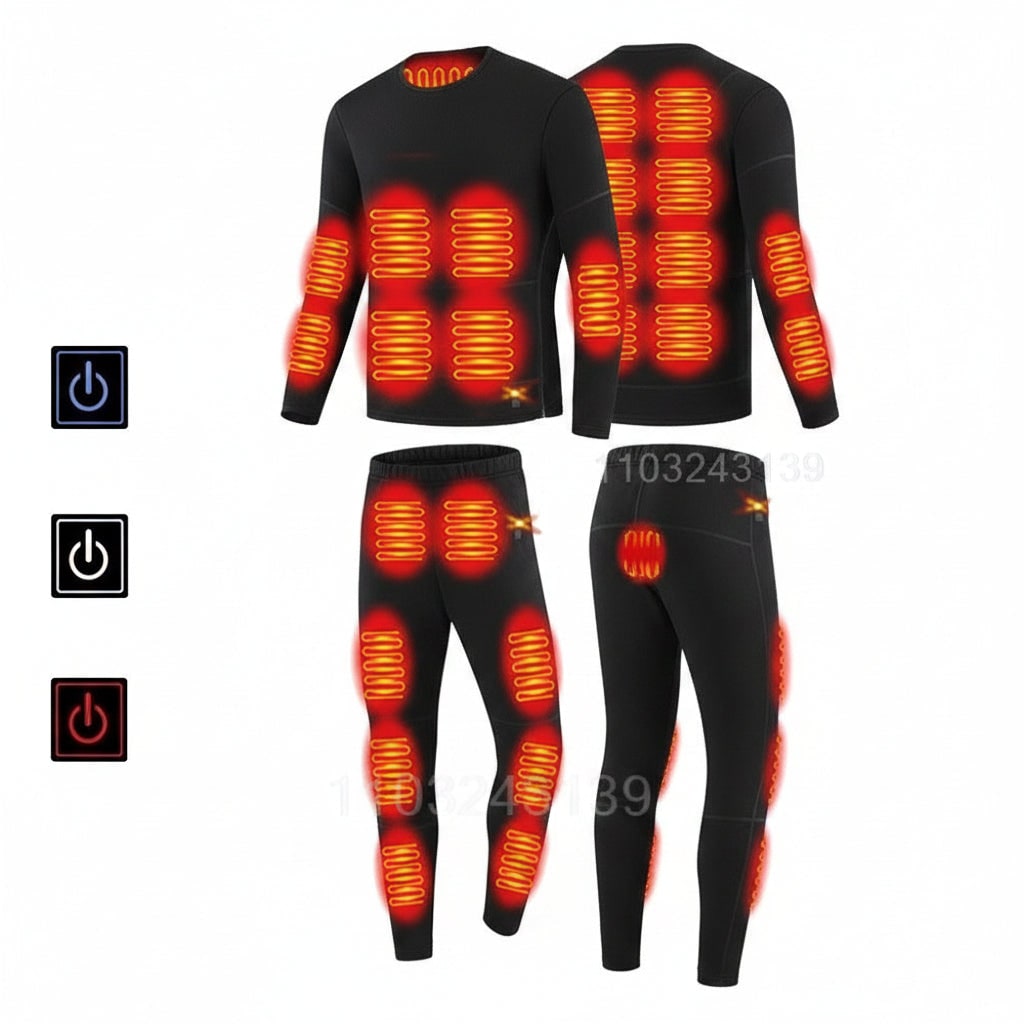 Harwelton™ USB Heated Thermal Base Layer Set with 3 Heat Settings