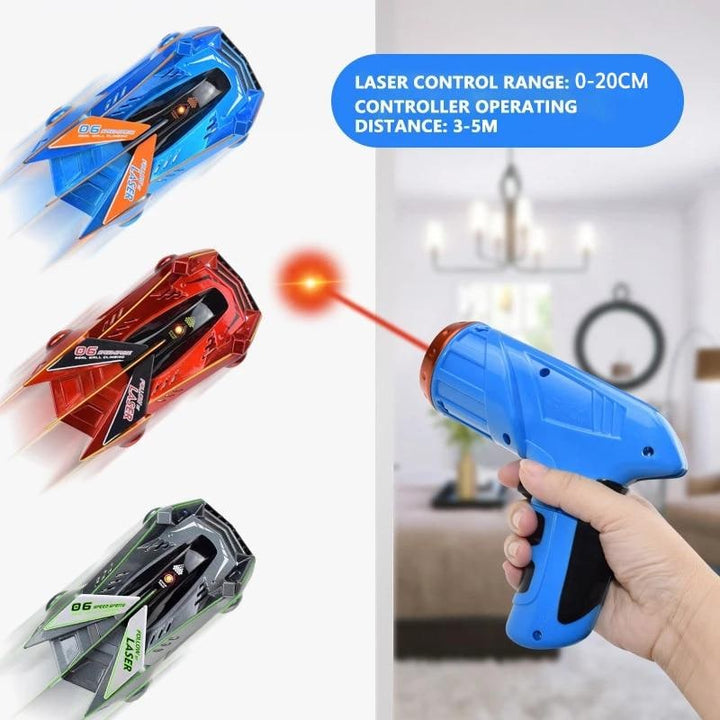Wall Climbing RC Car with Laser Pointer and USB Charging
