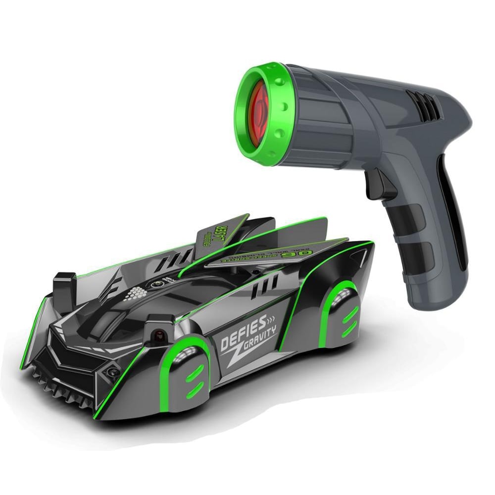 Wall Climbing RC Car with Laser Pointer and USB Charging
