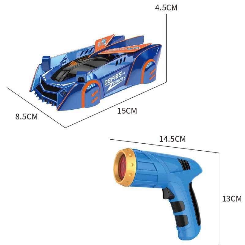 Wall Climbing RC Car with Laser Pointer and USB Charging