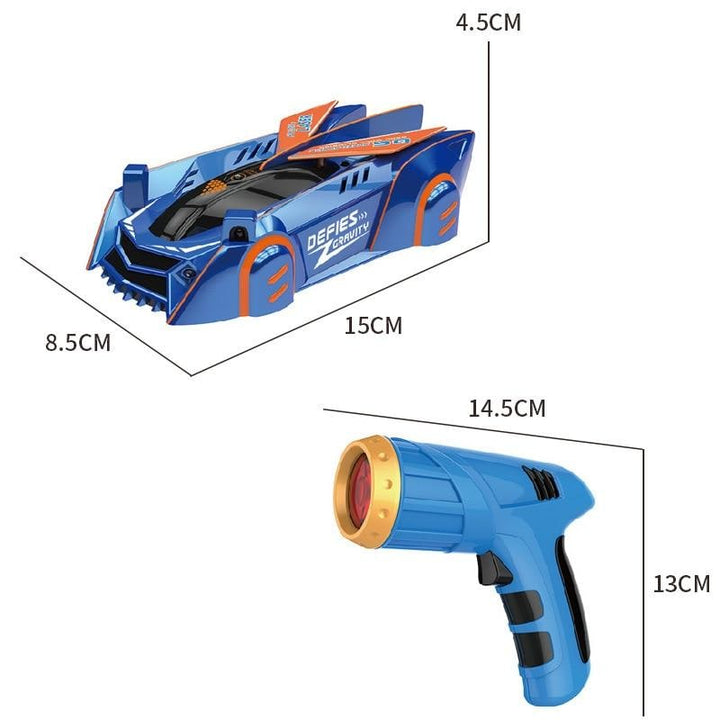 Wall Climbing RC Car with Laser Pointer and USB Charging