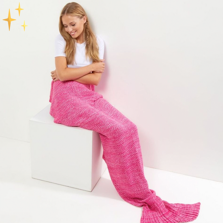 Warm Knitted Mermaid Tail Blanket - MermaidDreams
