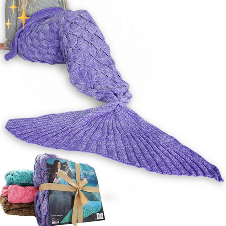 Warm Knitted Mermaid Tail Blanket - MermaidDreams
