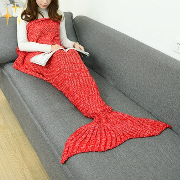 Warm Knitted Mermaid Tail Blanket - MermaidDreams