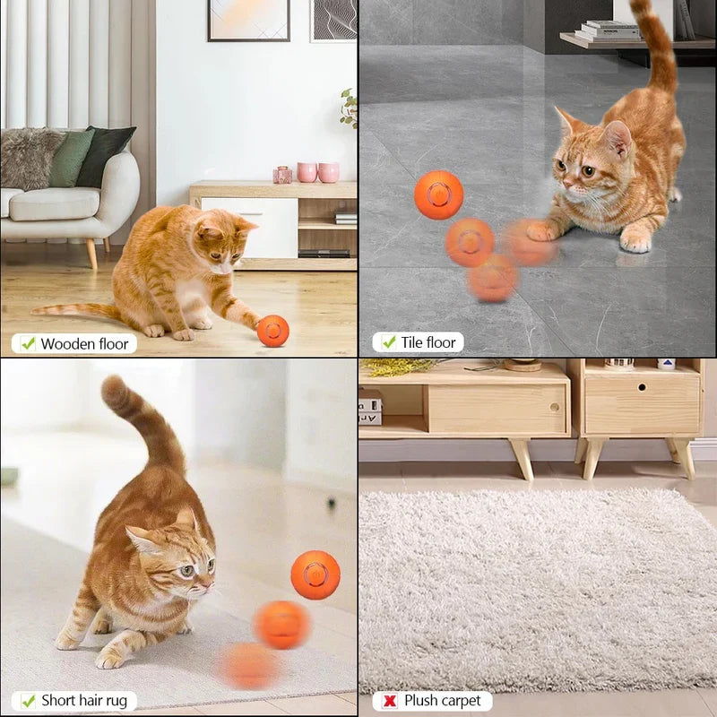 Self-Rolling Smart Cat Ball with 3 Play Modes