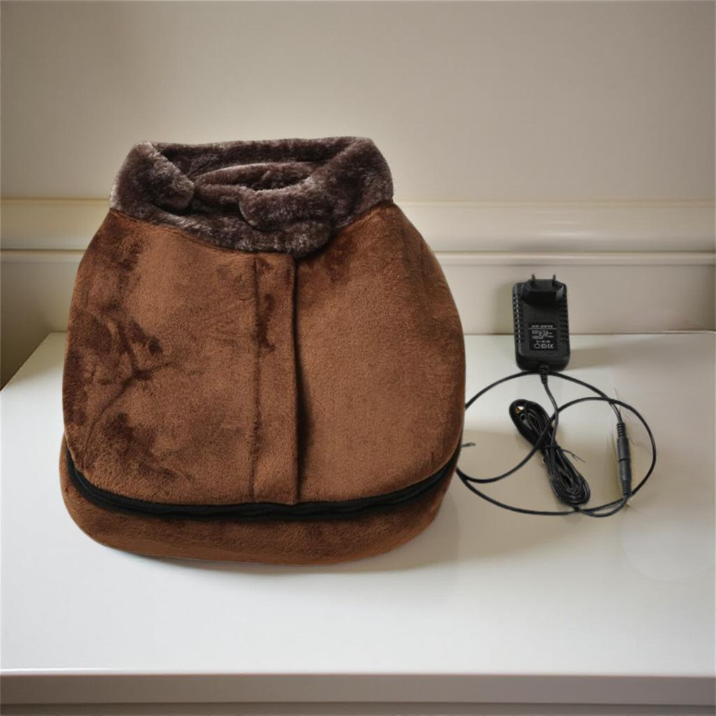 Harwelton™ Heated Plush Foot Massager with Shiatsu Vibration