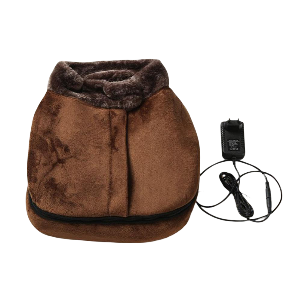 Harwelton™ Heated Plush Foot Massager with Shiatsu Vibration