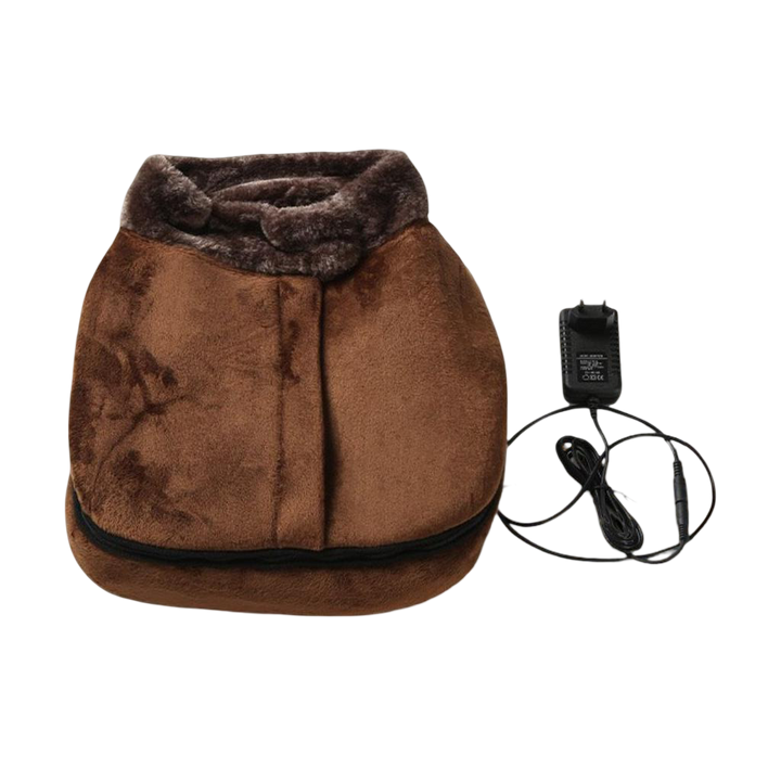 Harwelton™ Heated Plush Foot Massager with Shiatsu Vibration
