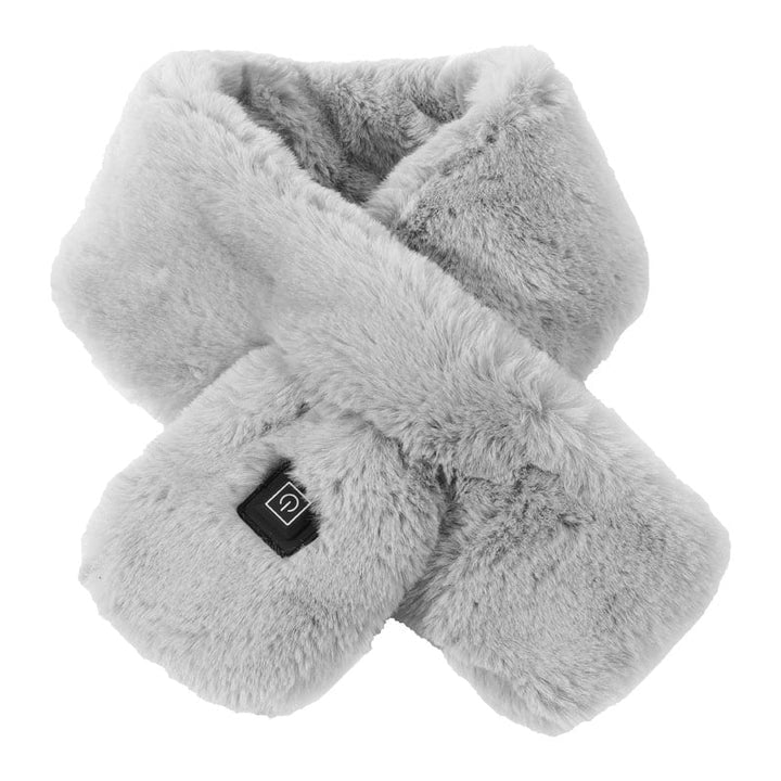 Harwelton™ Faux Fur Heated Scarf with 3 Heat Settings and LED Light