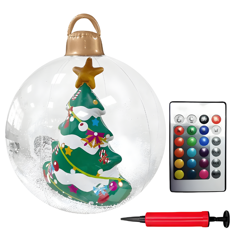 Outdoor PVC Christmas Decoration with colourful LED Lighting